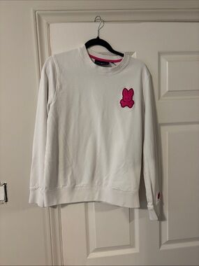 White psycho bunny size small crewneck sweater